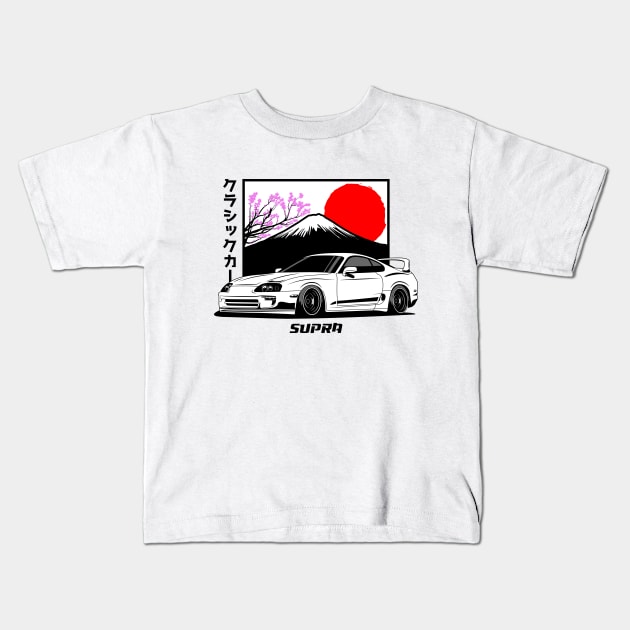 Supra JDM Kids T-Shirt by GoldenTuners